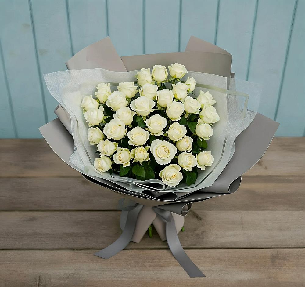 Букет Белоснежная нежность в Верхнекундрюческой
