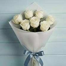 Букет 7 Белых роз Эдлесс Лав в Верхнекундрюческой