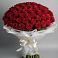 Букет 101 Красная роза Блэк Мэджик в Верхнекундрюческой