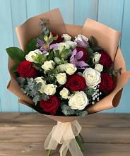 Букет цветов из:  Розы и Альстромерии в Верхнекундрюческой