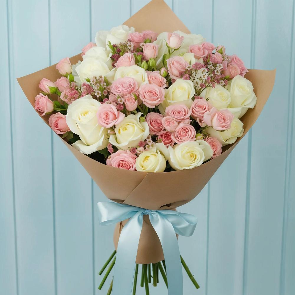 Букет цветов из: Розы в Верхнекундрюческой