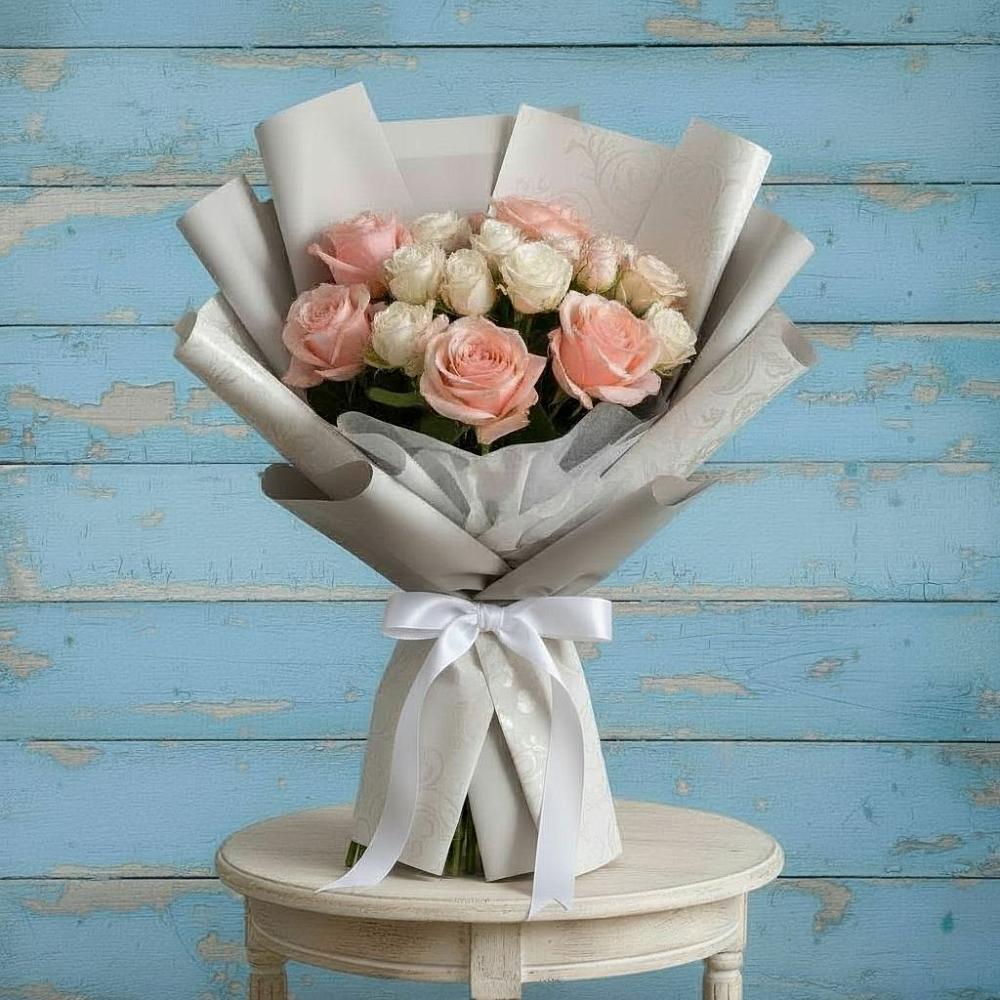 Букет цветов из: Розы в Верхнекундрюческой