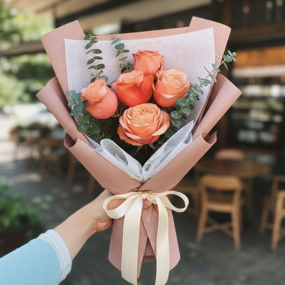 Букет цветов из: Розы в Верхнекундрюческой