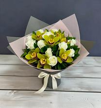 Букет цветов из:  Орхидеи и Розы в Верхнекундрюческой