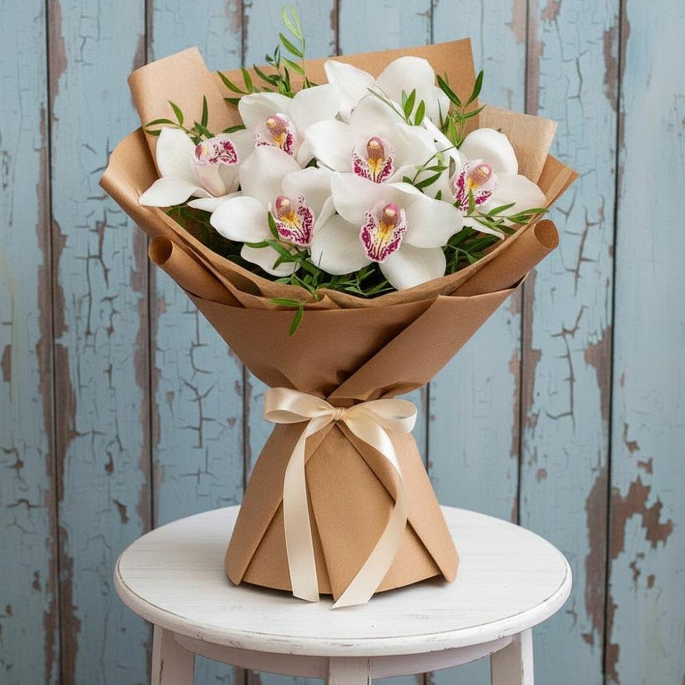 Букет цветов из: Орхидеи и Розы в Верхнекундрюческой
