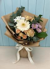 Букет цветов из:  Герберы и Хризантемы в Верхнекундрюческой