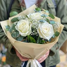 Букет Нежные грёзы в Верхнекундрюческой Букет цветов из: Розы в Верхнекундрюческой