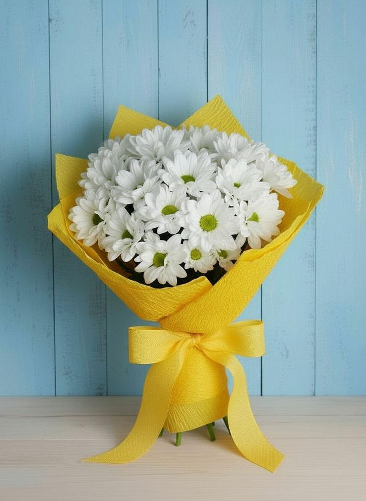 Букет цветов из: Хризантемы в Верхнекундрюческой