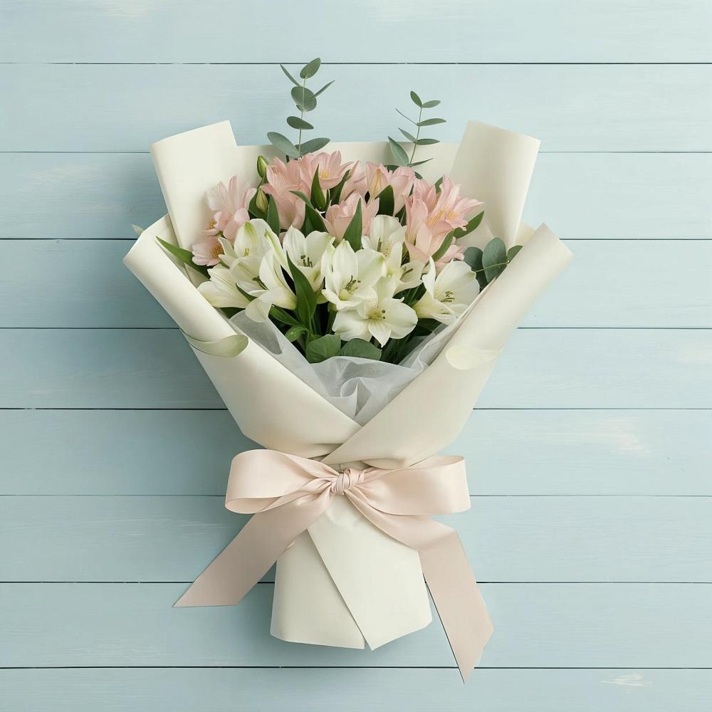 Букет цветов из: Альстромерии в Верхнекундрюческой