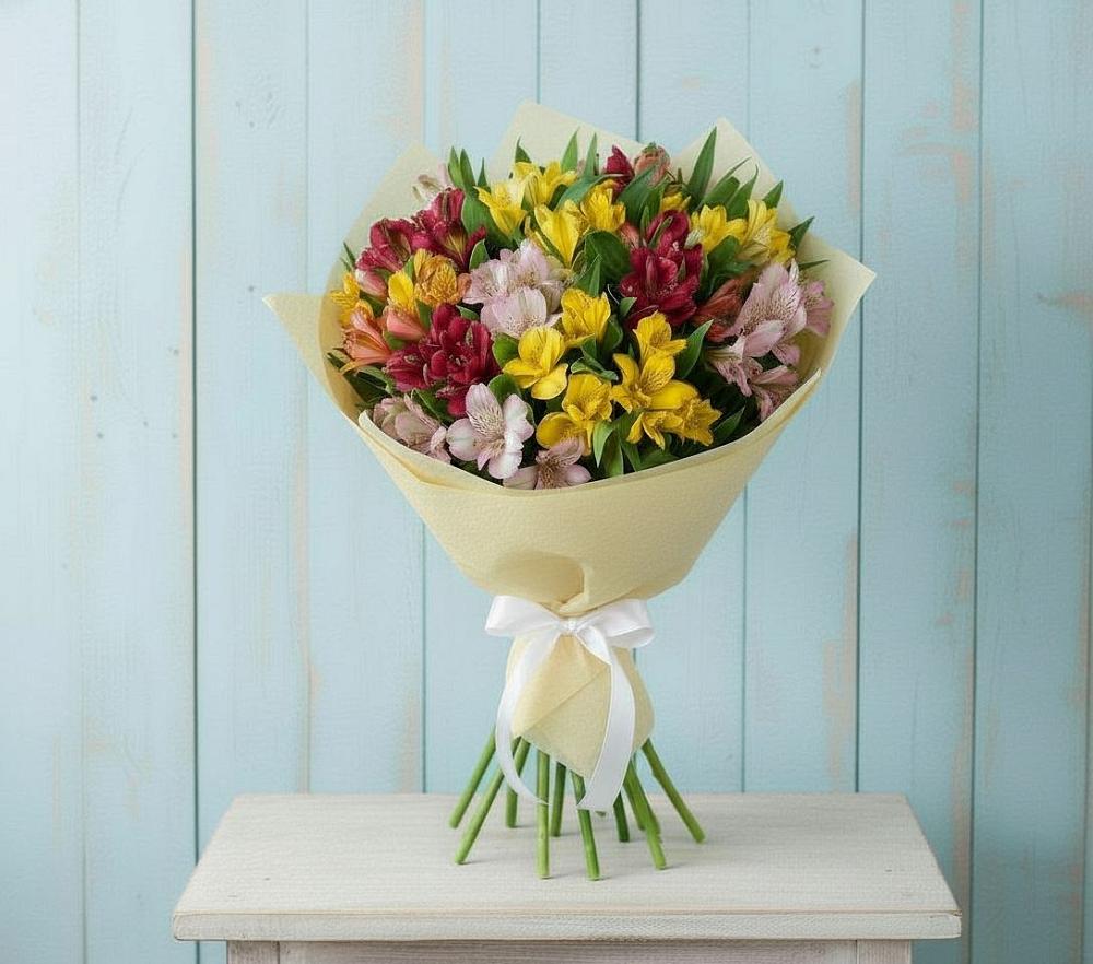 Букет цветов из: Альстромерии в Верхнекундрюческой