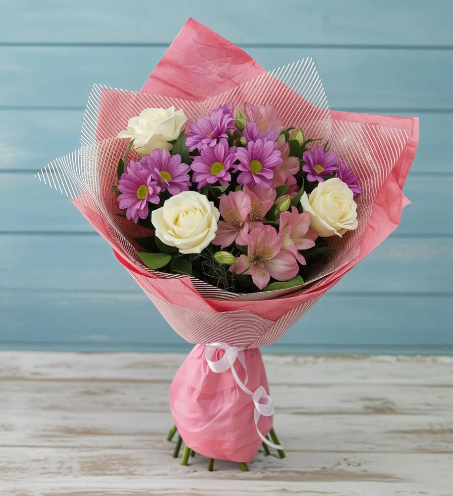 Букет цветов из: Герберы в Верхнекундрюческой