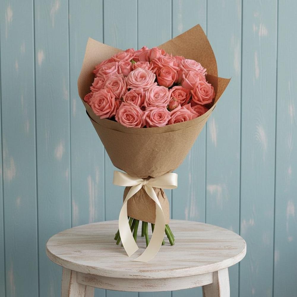 Букет цветов из: Розы в Верхнекундрюческой