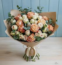 Букет цветов из:  Альстромерии и Розы в Верхнекундрюческой